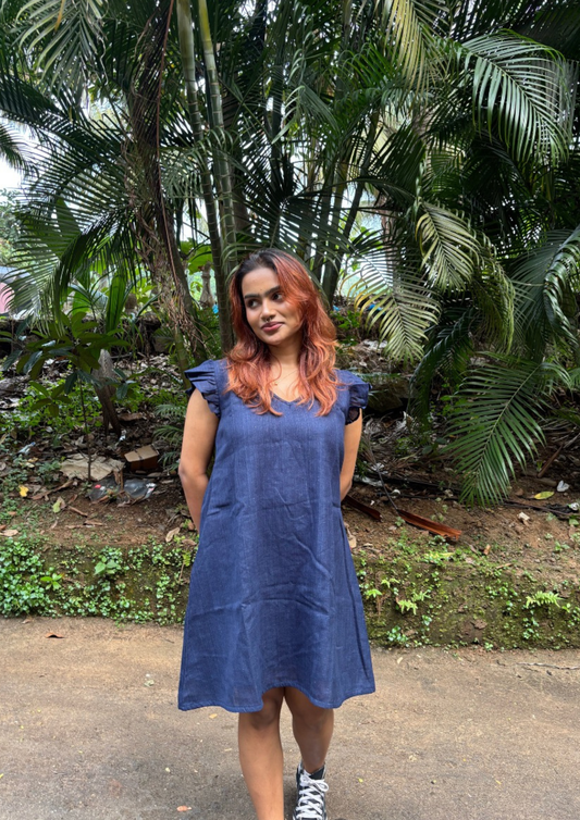 Maisha handwoven cotton dress