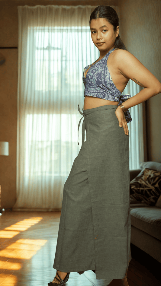 LEHER HANDLOOM WRAP PANTS