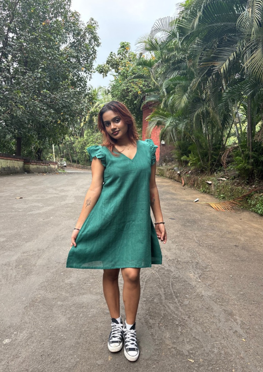 Saisha handwoven cotton dress